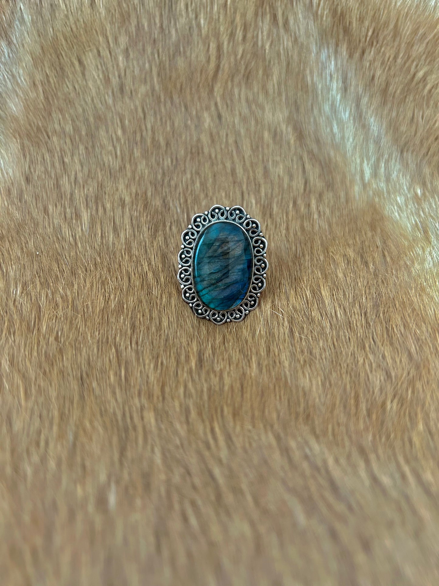 Sterling Silver Labradorite Ring