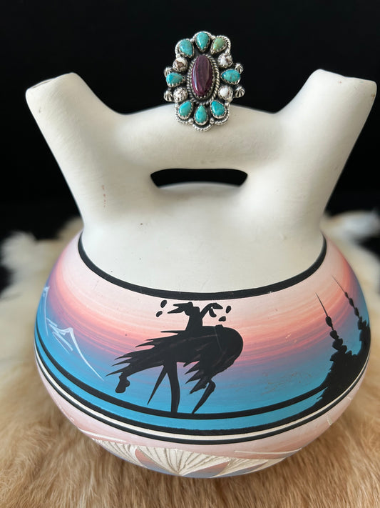 Southwest Turquoise, Wild Horse and Purple spiny Oyster.